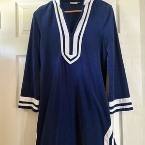 Cabana Life Navy/White Terry Dress